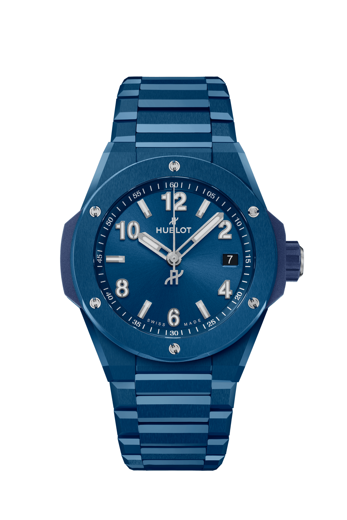BIG BANG INTEGRATED TIME ONLY BLUE CERAMIC