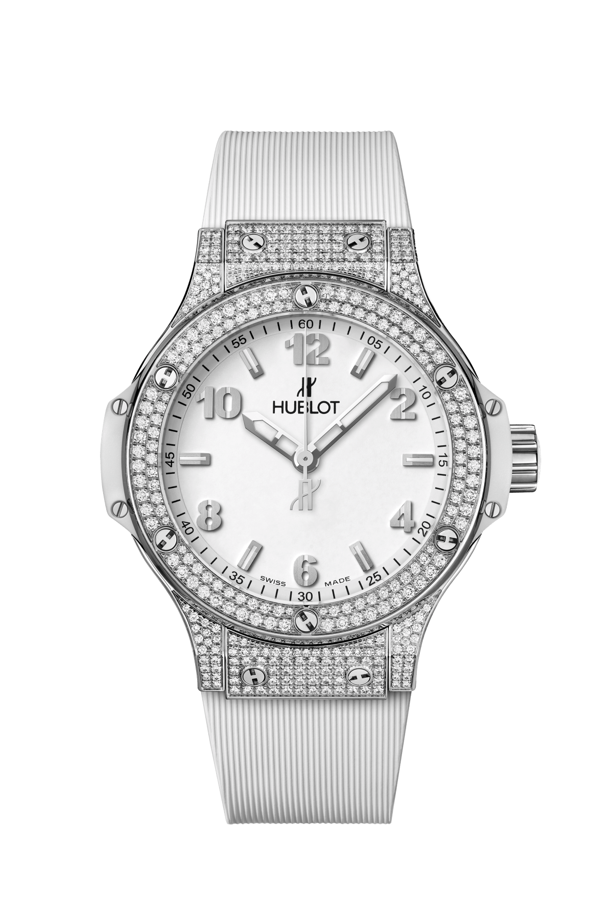 Big Bang Steel White Pavé