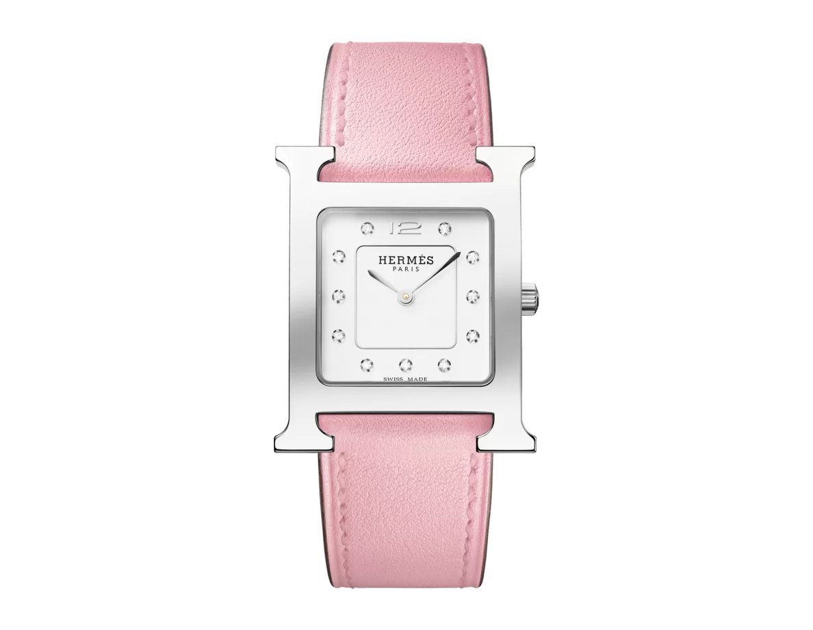 H WATCH M STEEL GEMSET DIAL