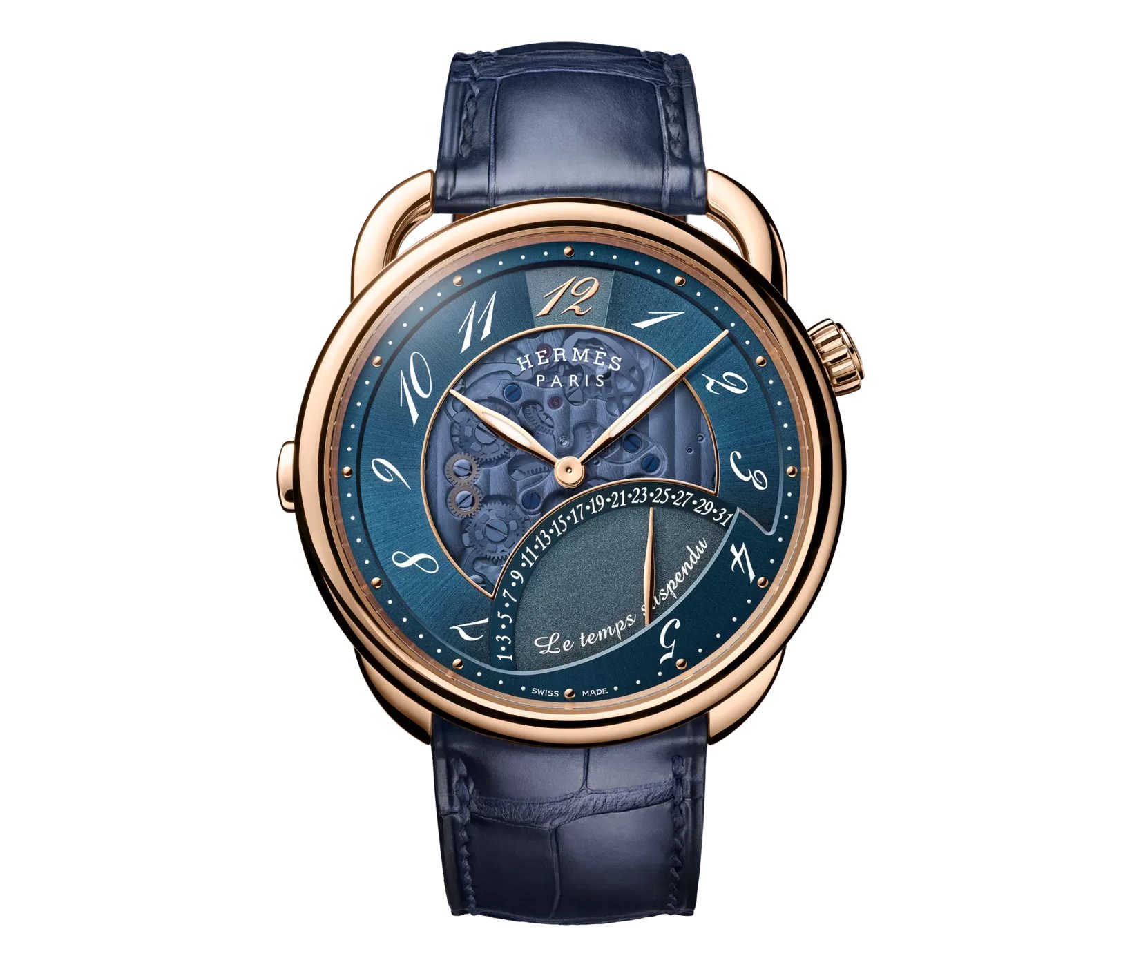 ARCEAU LE TEPMS SUSPENDU – ROSE GOLD BLUE