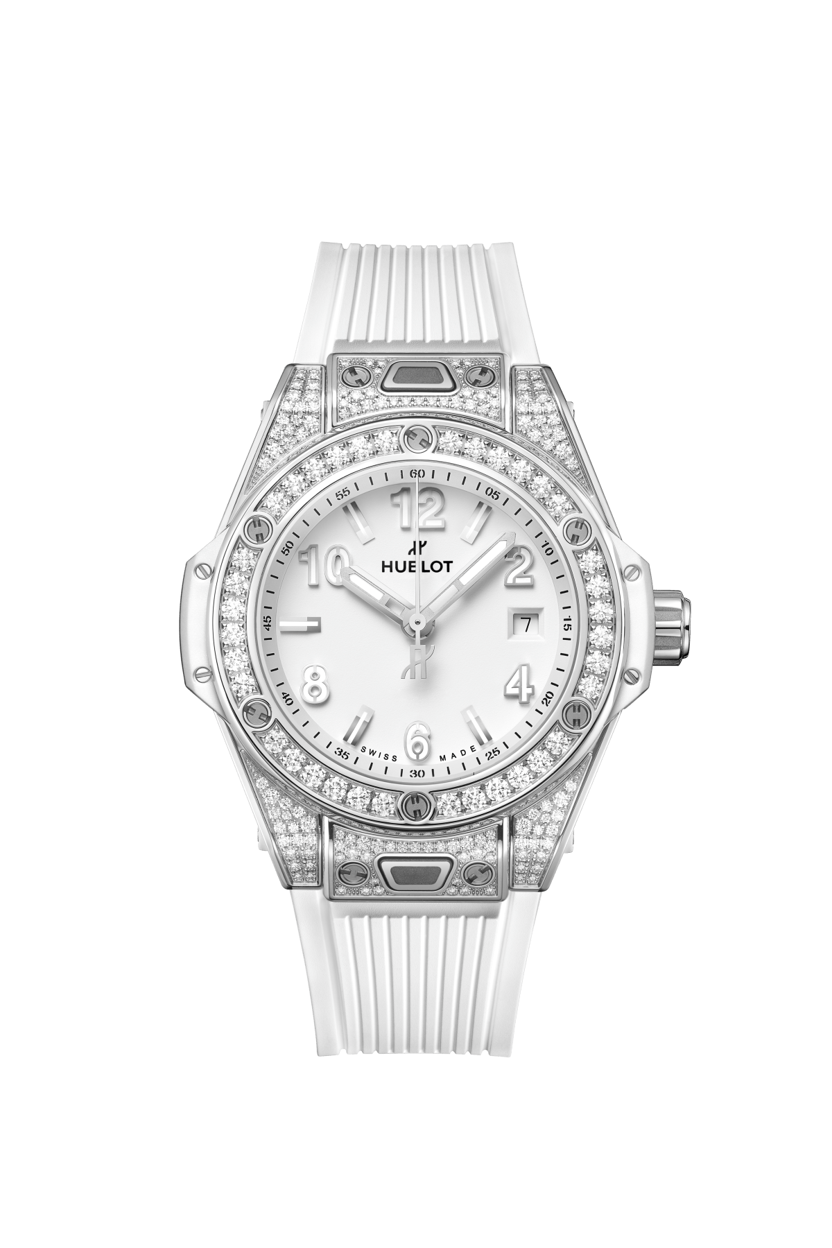 Big Bang One Click Steel White Pavé