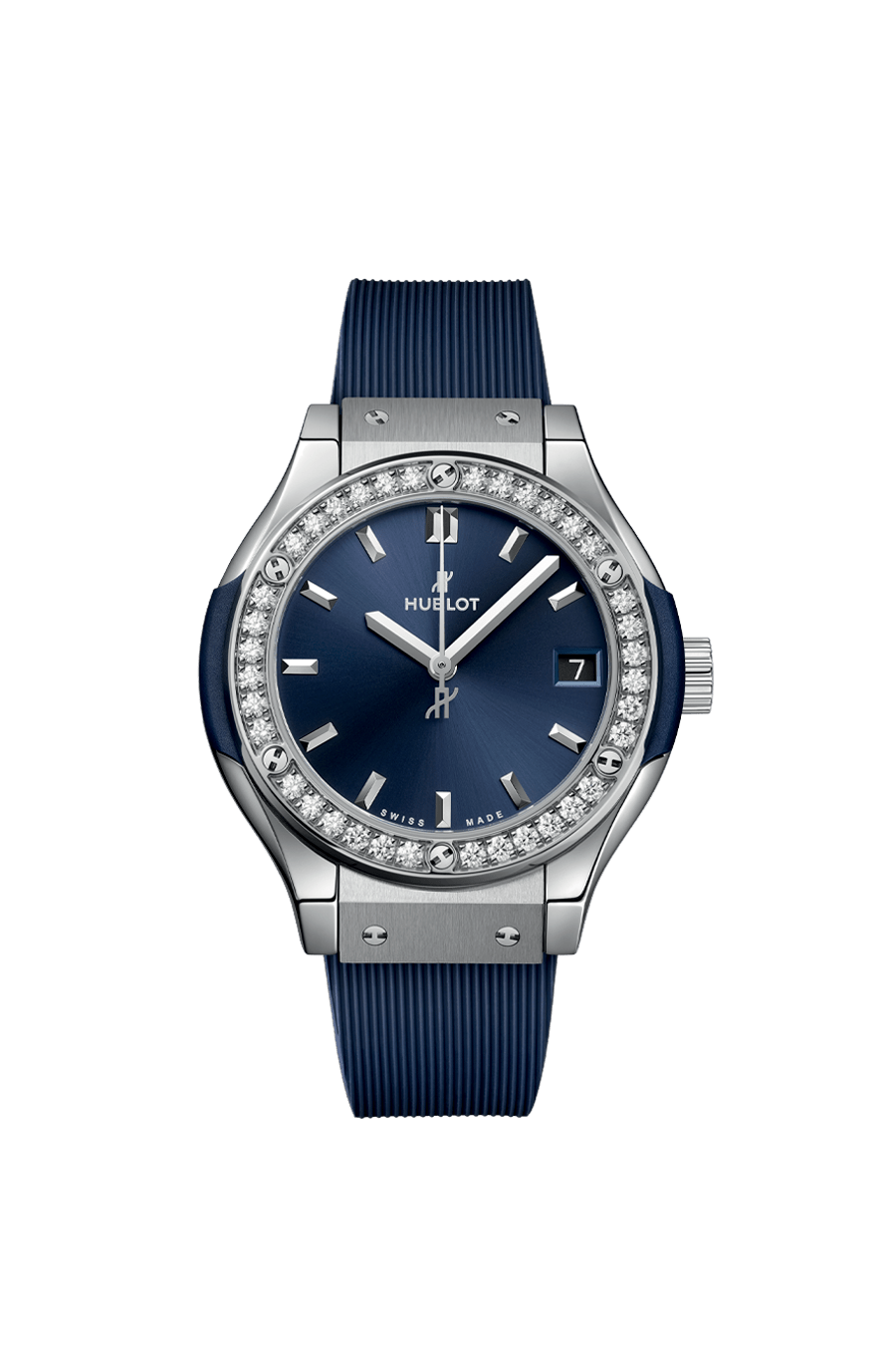 Classic Fusion Titanium Blue Diamonds
