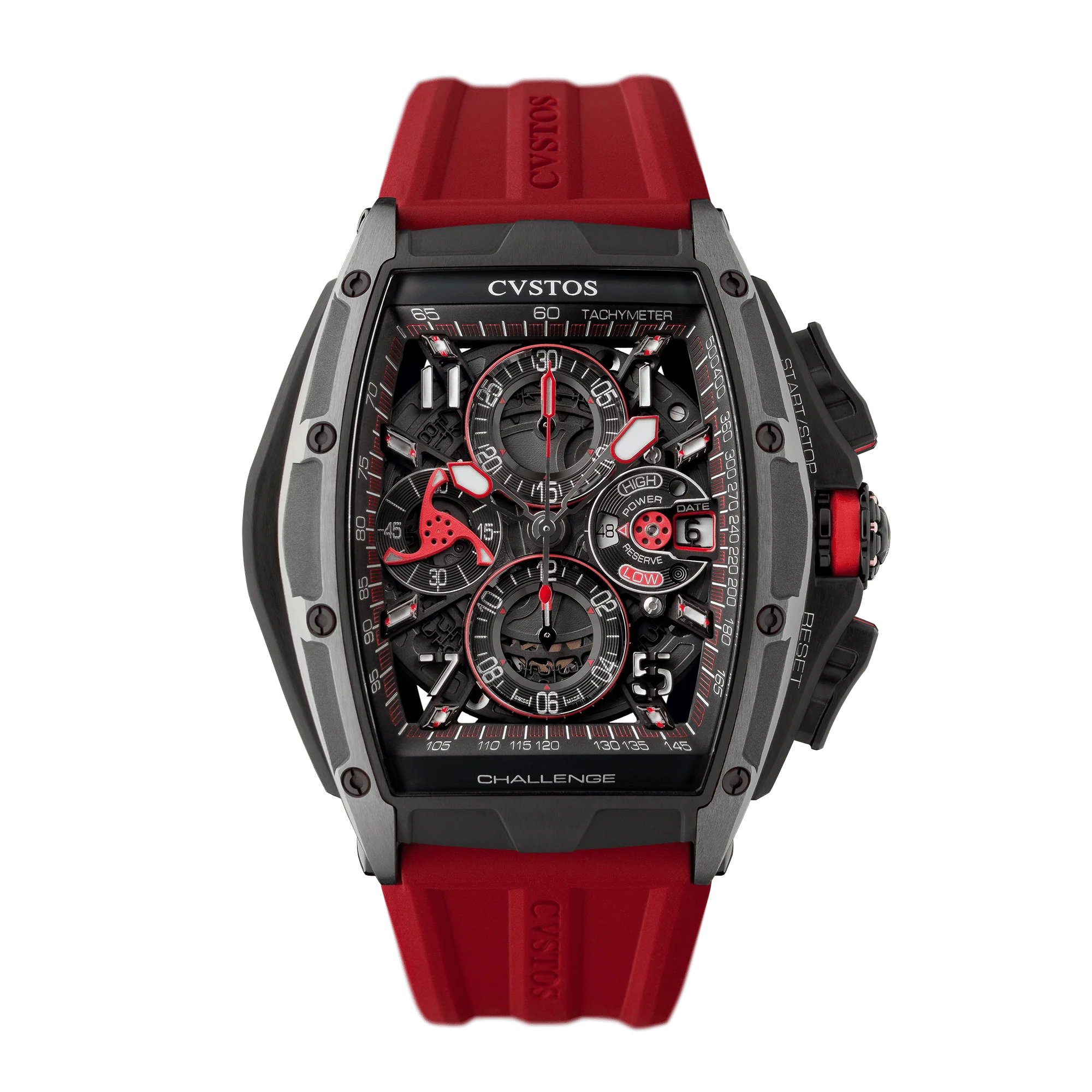CHRONO GREY BRANCARD BLACK TITANIUM/BLACK & RED