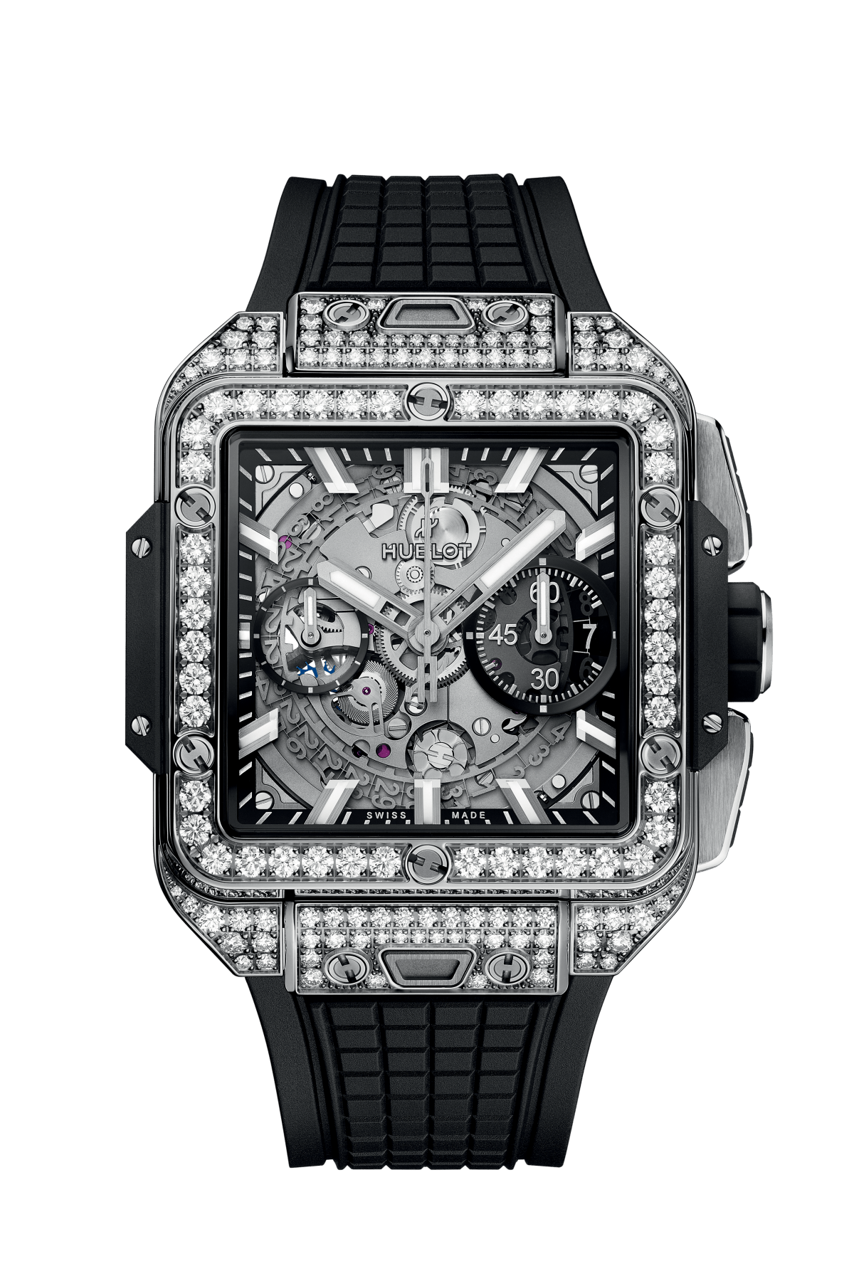 Square Bang Unico Titanium Pavé