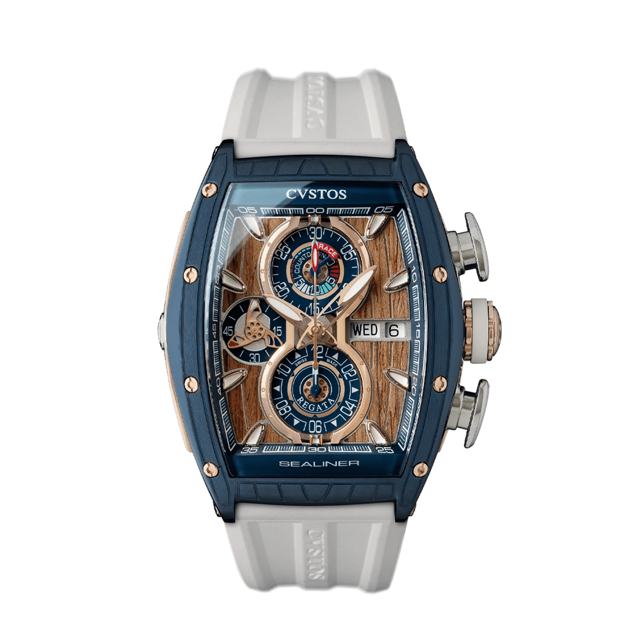 SEALINER CHRONOGRAPH NAVY BLUE STEEL/5N