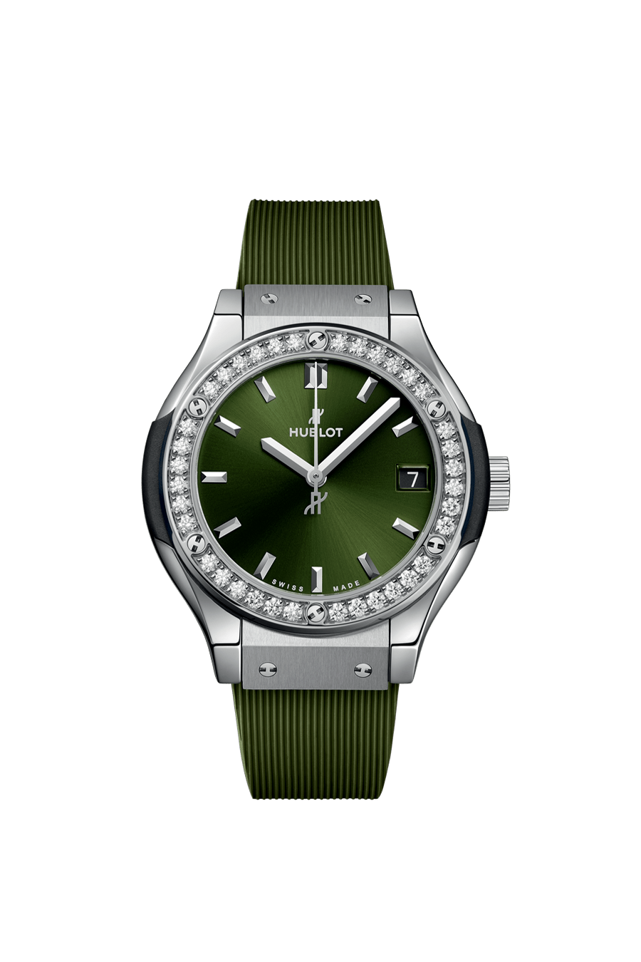 Classic Fusion Titanium Green Diamonds