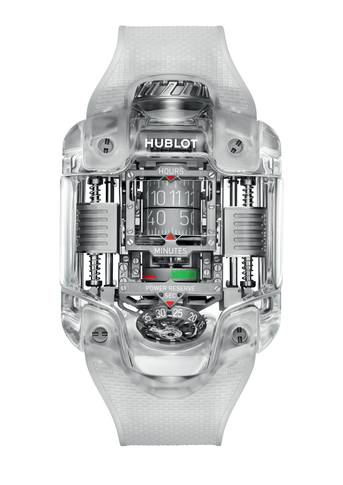 Exceptional Timepieces <br> MP-10 Tourbillon Weight Energy System Sapphire