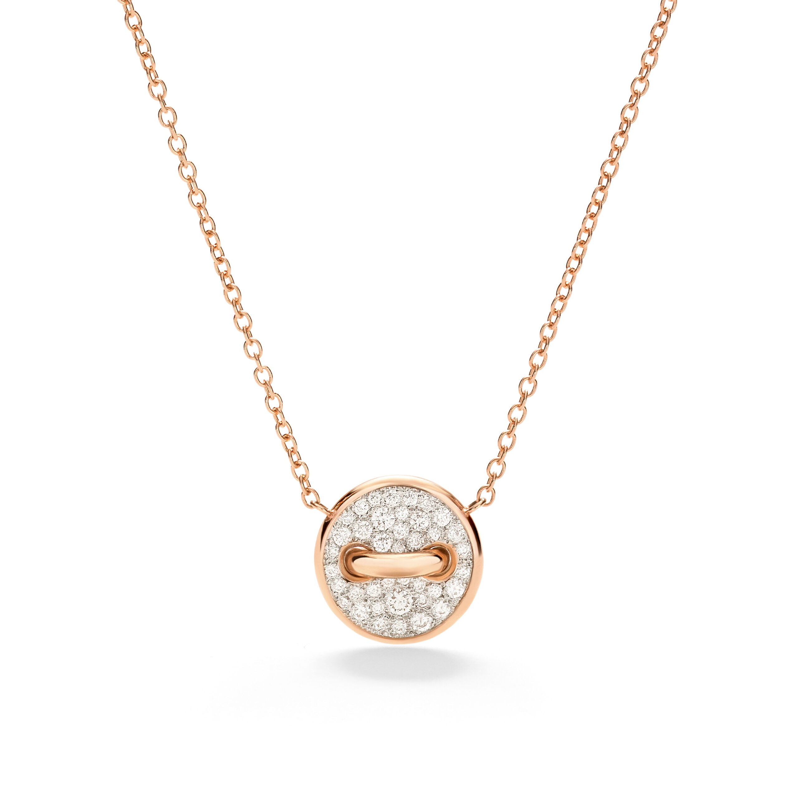 Pom Pom Dot Necklace with pendant